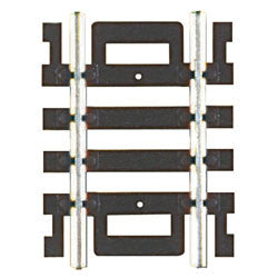 Atlas HO 825 Code 100 Snap Track Nickel-Silver Rail Black Ties 1-1/2" Straight - 4-Pack