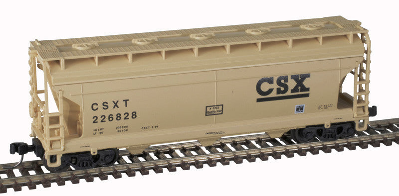 Atlas Trainman N 50006114 ACF 3560 Center-Flow Covered Hopper CSX CSXT #226814