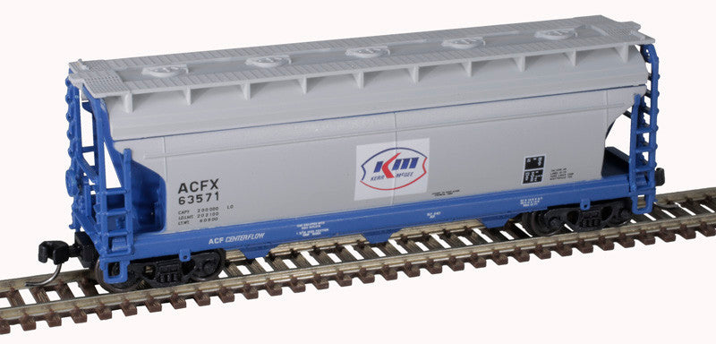 Atlas Trainman N 50006119 ACF 3560 Center-Flow Covered Hopper Kerr-McGee ACFX #63571