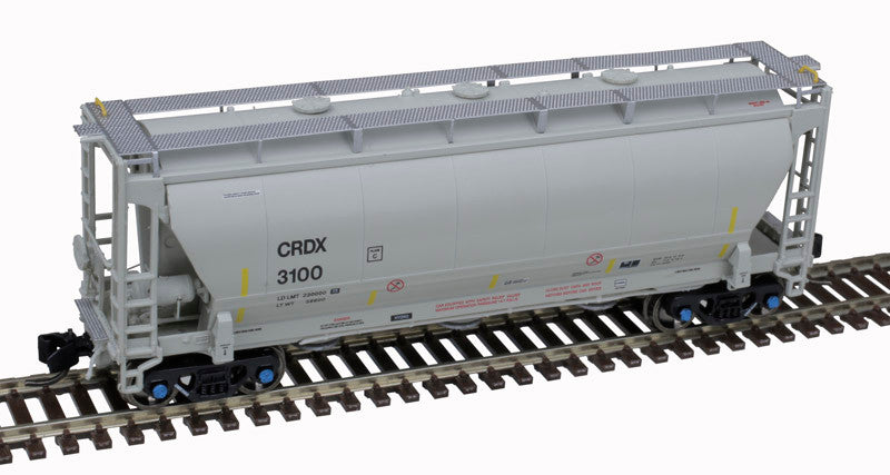 Atlas Master Plus N 50006207 Trinity 3230 Pressure Differential PD Covered Hopper Chicago Freight Car CRDX #3100