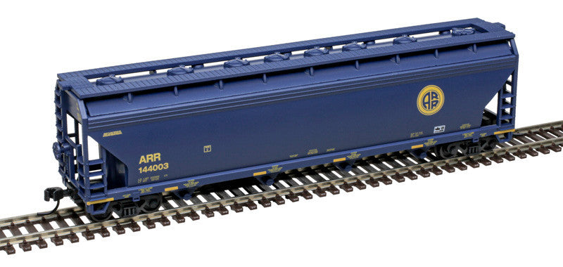 Atlas Trainman N 50007103 ACF 5250 4-Bay Centerflow Covered Hopper Alaska Railroad ARR #144019