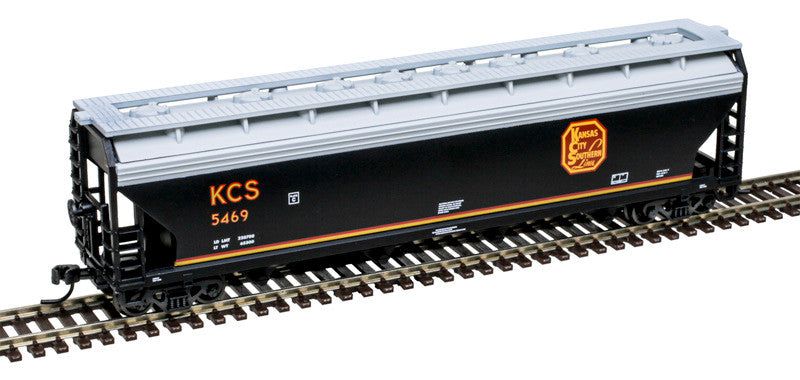 Atlas Trainman N 50007121 ACF 5250 4-Bay Centerflow Covered Hopper Kansas City Southern KCS #5452