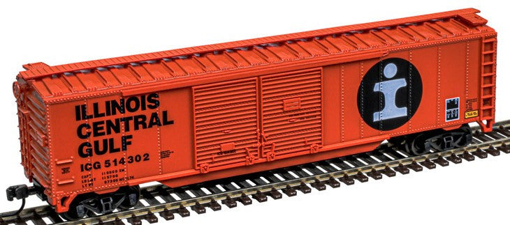 Atlas Trainman N 50007324 50' Double-Door Boxcar Illinois Central Gulf ICG #514309
