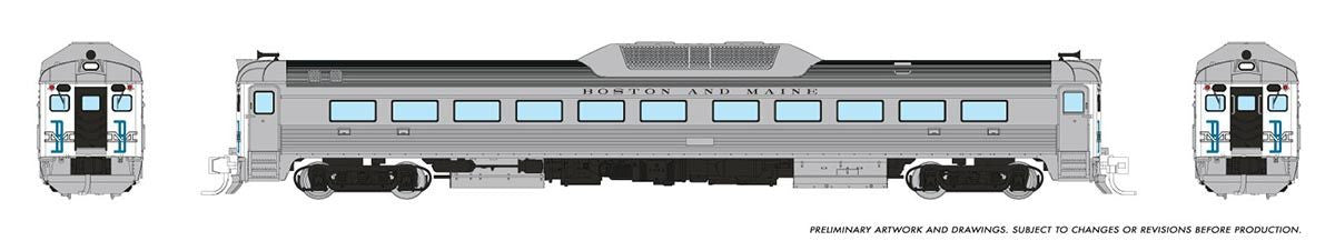 Rapido Trains Inc N 516004 DCC Ready Budd RDC-1 Phase 2 Boston & Maine 'McGinnis' Scheme