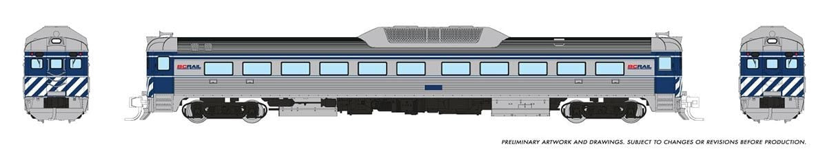 Rapido Trains Inc N 516005 DCC Ready Budd RDC-1 Phase 2 BC Rail 'Blue' Scheme
