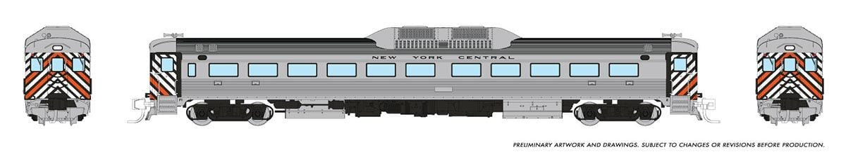 Rapido Trains Inc N 516010 DCC Ready Budd RDC-1 Phase 1 New York Central 'Stripes' Scheme
