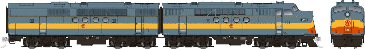 Rapido Trains Inc HO 53026 DCC Ready EMD FT A+B Locomotive Set NYO&W "Grey Scheme" NYO&W #808A + 808B