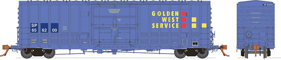 Rapido Trains Inc N 537005 PC&F B-100-40 Boxcar 'Golden West Service' SP 'Patch' SP - 6-Pack