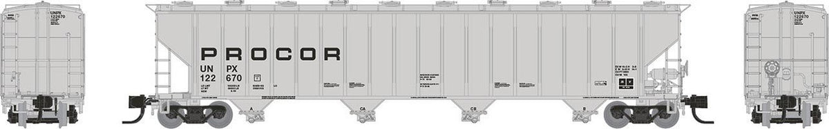 Rapido Trains Inc N 560006A Procor 5820 Covered Hopper Procor LTD. Mid Black Solid UNPX - Single Car