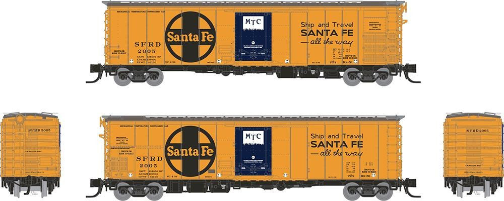 Rapido Trains Inc N 561006A Santa Fe Class RR-56 Mechanical Reefer 'Santa Fe All The Way' Slogan SFRD Single Car