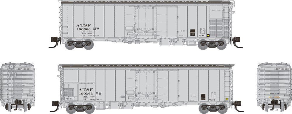 Rapido Trains Inc N 561014 Santa Fe Class RR-56 Mechanical Reefer MOW Service ATSF 4-Pack