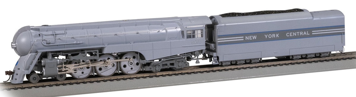 Bachmann HO 56603 DCC/TCSWOW Sound Equipped Dreyfuss Streamlined Hudson 4-6-4 New York Central NYC #5450 '1938 livery w/Scullin drivers'