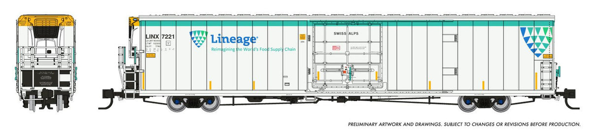 Rapido Trains Inc N 567003-6 Greenbrier 72’ IL 7780 Reefer Lineage LINX #7335 'Neenah'