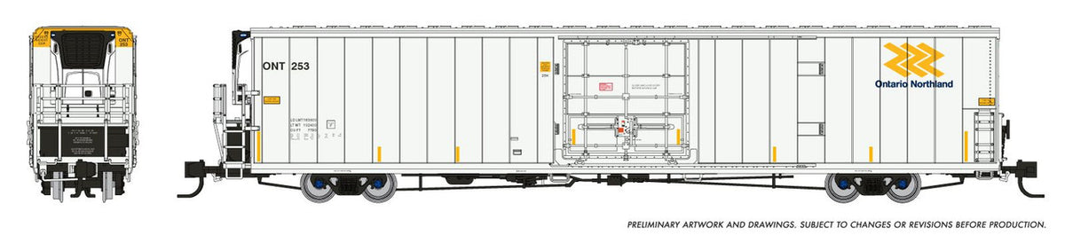 Rapido Trains Inc N 567007 Greenbrier 72’ IL 7780 Reefer Ontario Northland ONT 3-Pack