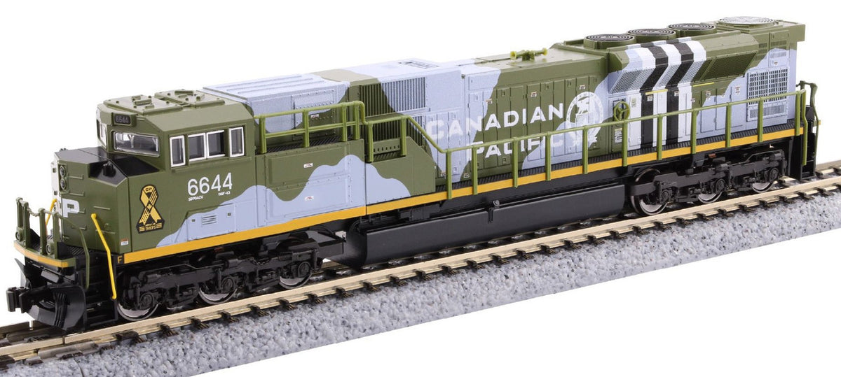 Athearn Genesis HO ATHG-1155 DCC/Tsunami 2 Sound Equipped EMD SD70ACU Locomotive Canadian Pacific Military Tribute 5-Engine Set