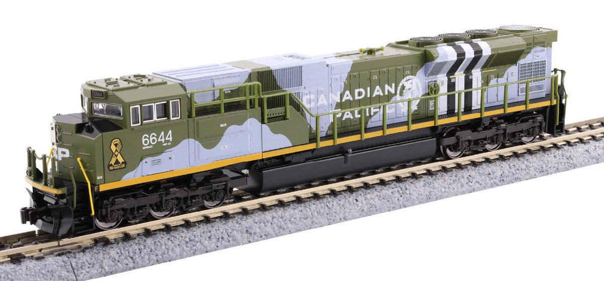 Kato N 176-8540 DCC Ready EMD SD70ACU Locomotive Canadian Pacific #6644 'Military Heritage D-Day'