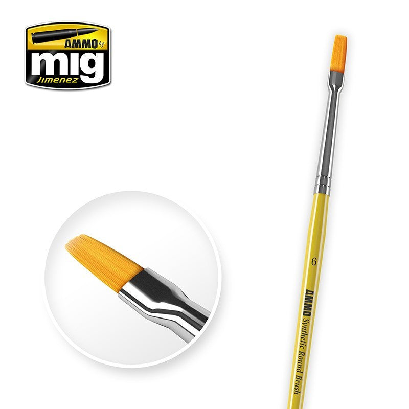 AMMO MIG-8621 6 Synthetic Flat Brush