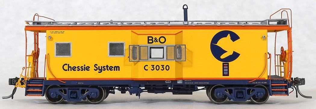 Tangent Scale Models HO 60029-03 International Car Company B&O Class I-18 Steel Bay Window Caboose Chessie System '1973+ Repaint Version 2' B&O #C3030