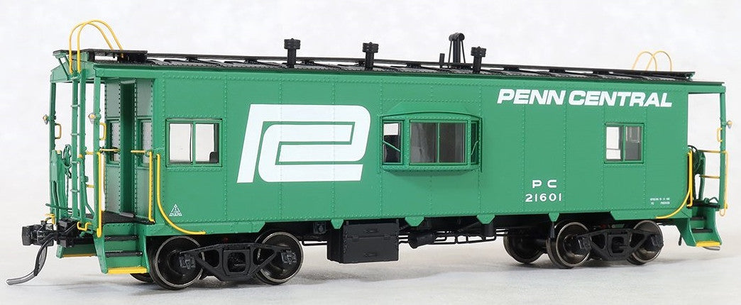 Tangent Scale Models HO 60124-01 DSI/SLCC Bay Window Caboose Penn Central Green Repaint Large Logo 1968+ PC #21519