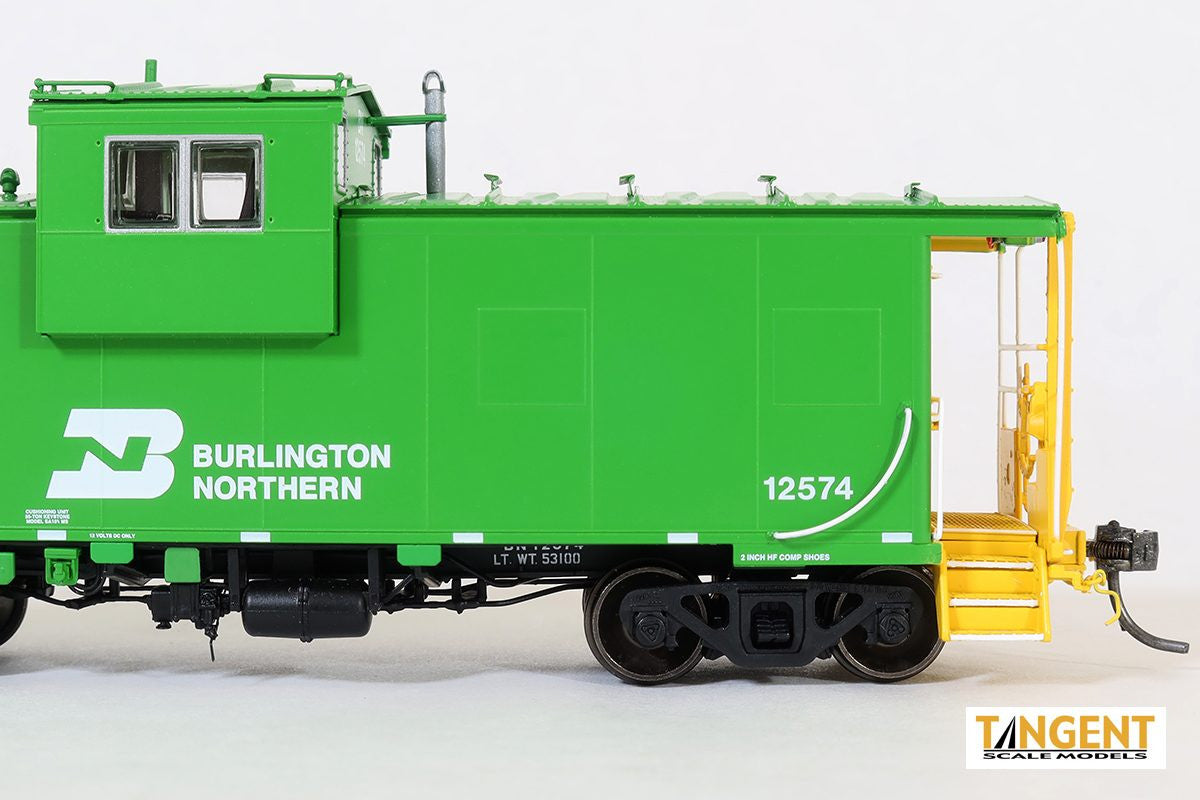 Tangent Scale Models HO 60315-04 ICC Wide Vision Cupola Caboose Burlington Northern 'WFE Rebuild 1990 w/ FRA Light' BN #12602