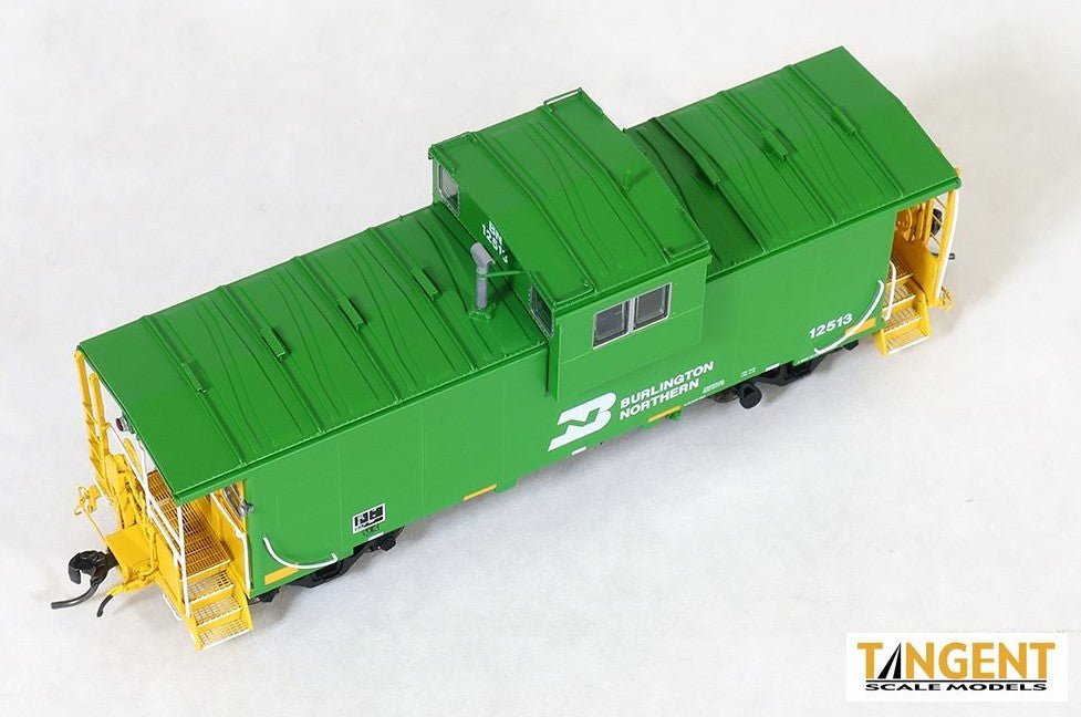 Tangent Scale Models HO 60316-01 ICC Wide Vision Cupola Caboose Burlington Northern 'WFE Rebuild 2016+ Era w/ FRA Light' BN #12513