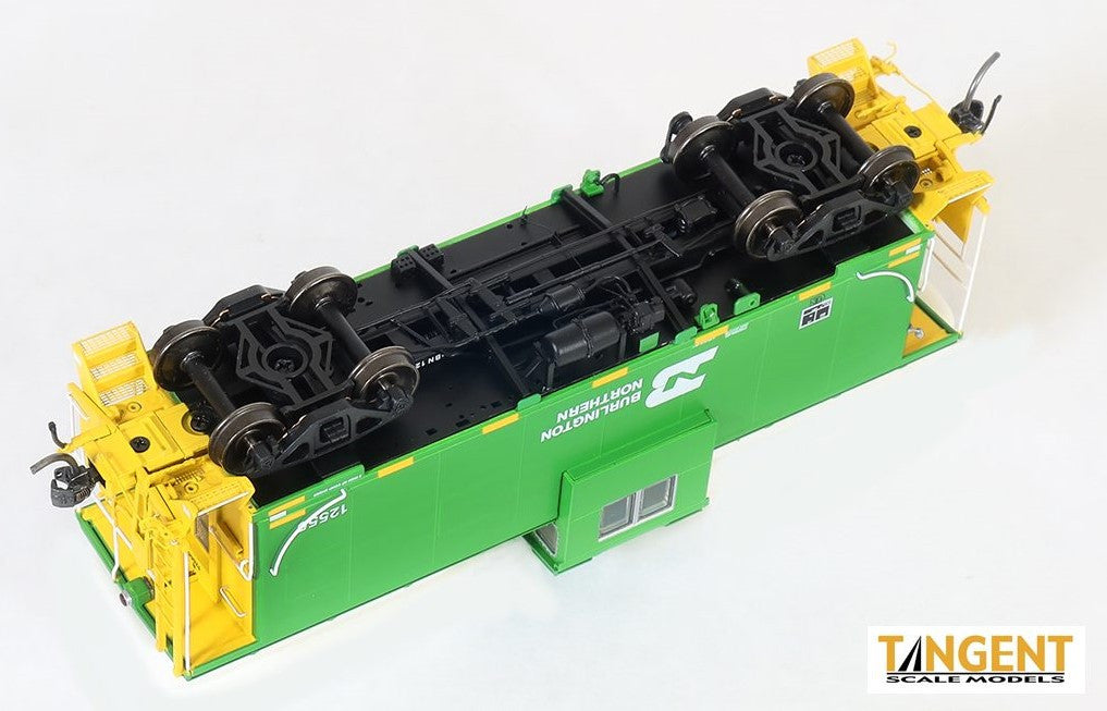 Tangent Scale Models HO 60317-01 ICC Wide Vision Cupola Caboose Burlington Northern 'WFE Rebuild 2017+ Era w/ FRA Light' BN #12555