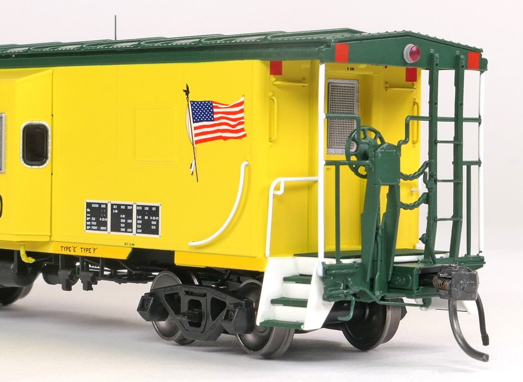 Tangent Scale Models HO 60522-01 ICC CNW Bay Window Caboose Chicago & Northwestern Zito Yellow - 'We Originated Safety First' 1981+ CNW #11152