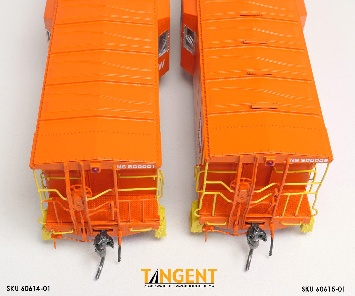 Tangent Scale Models HO 60615-01 Southern Railway Gantt Bay Window Caboose Norfolk Southern 'MOW Ballast Train Service 1992' NS #500002MW