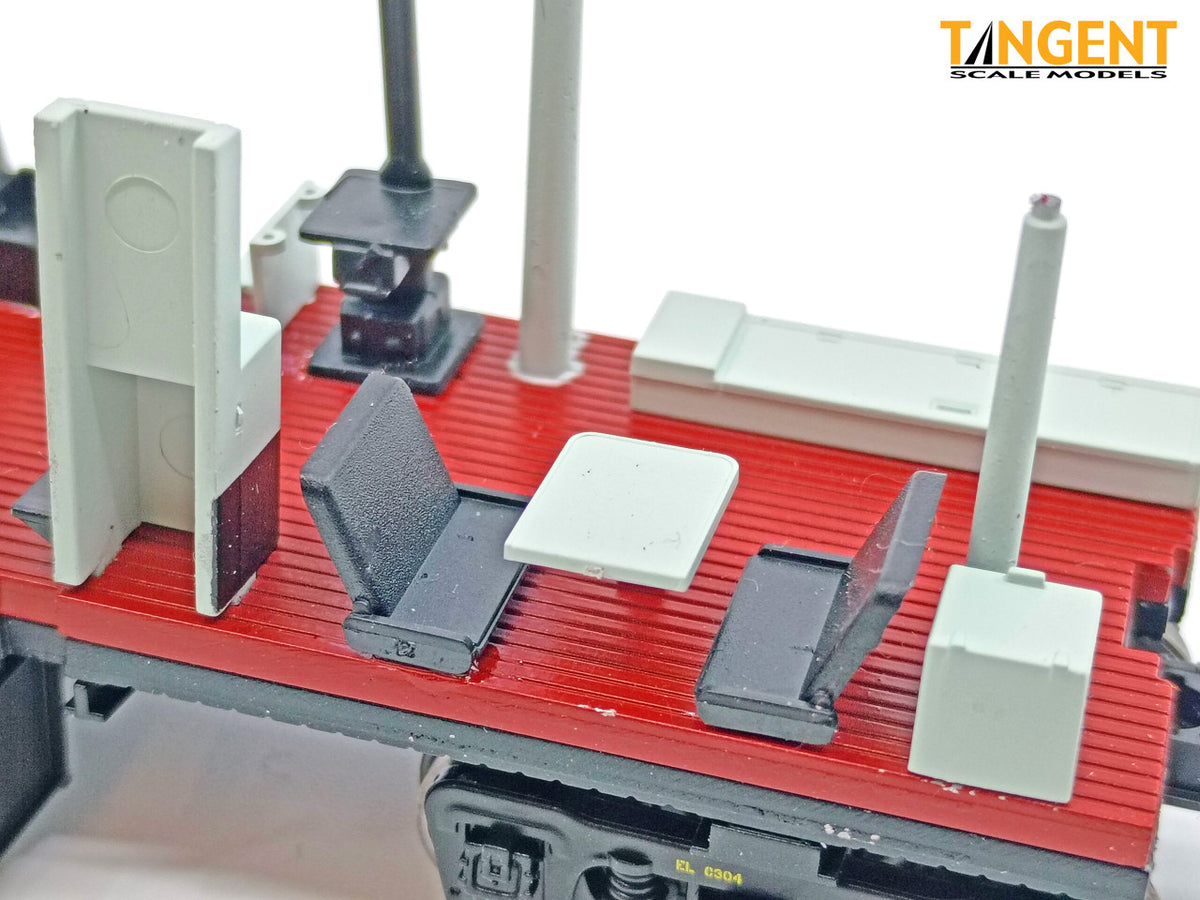 Tangent Scale Models HO 60712-01 Erie ICC Bay Window Caboose Erie Lackawanna 'Gray & Maroon 11-1973' EL #C304