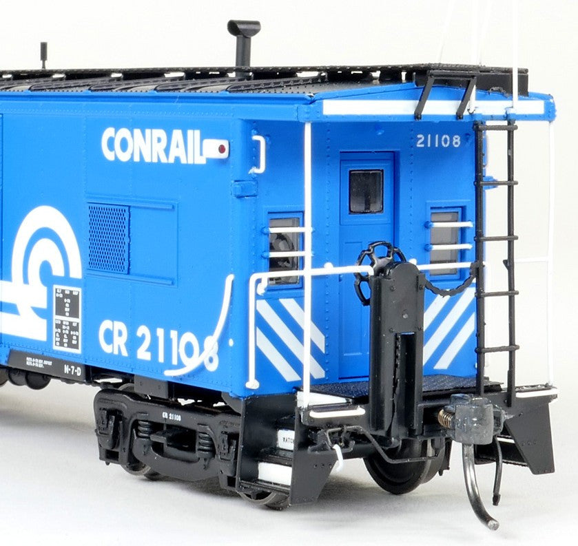 Tangent Scale Models HO 60713-01 Erie ICC Bay Window Caboose Conrail N7D 'Blue Repaint 6-1976' CR #21108