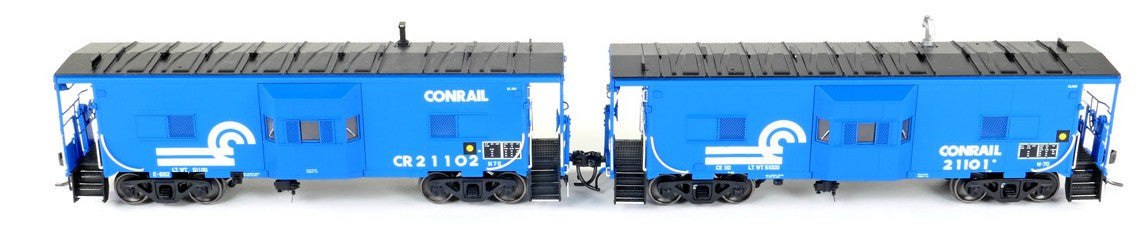 Tangent Scale Models HO 60714-01 Erie ICC Bay Window Caboose Conrail N7D 'Blue Repaint 1981+ Era' CR #21101