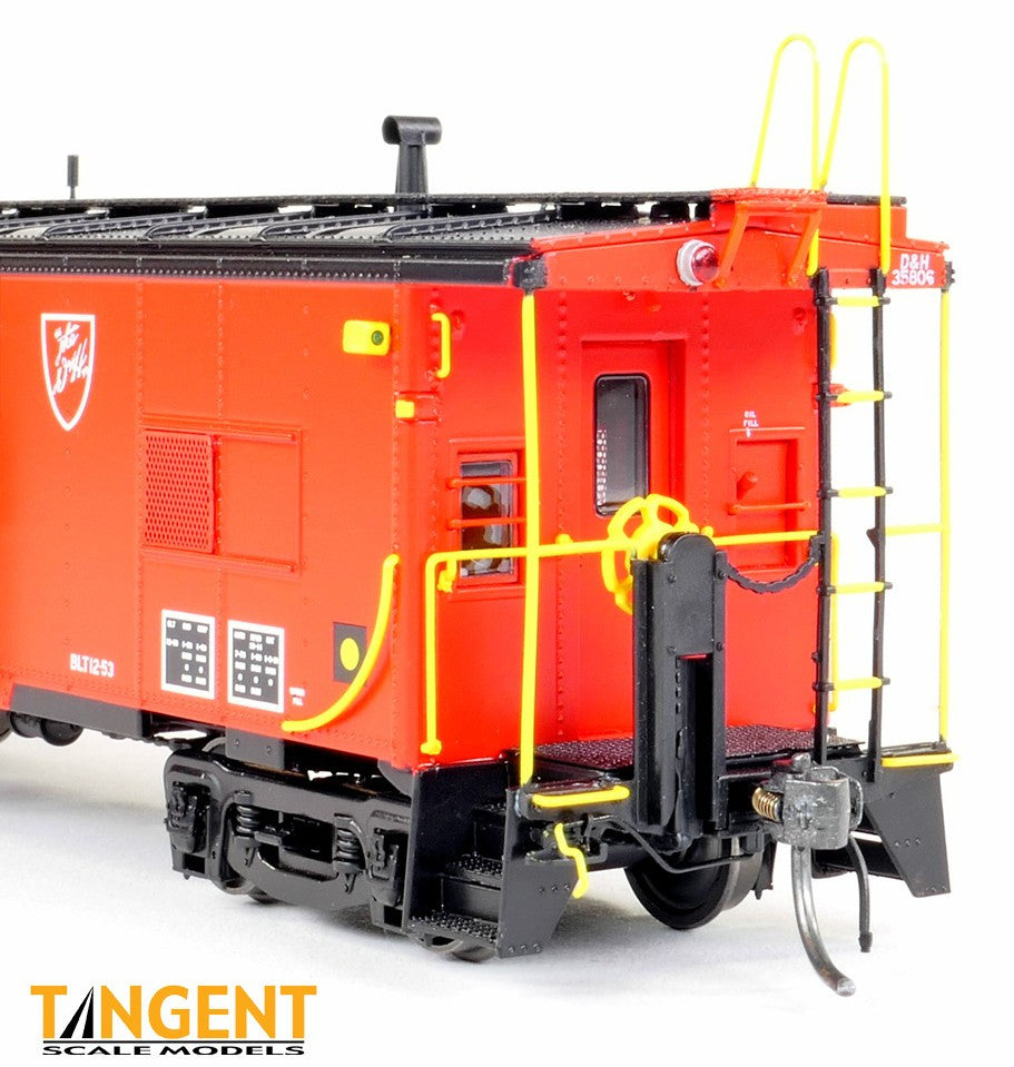 Tangent Scale Models HO 60716-01 Erie ICC Bay Window Caboose Delaware & Hudson 'Simple Repaint 1980+' D&H #35806