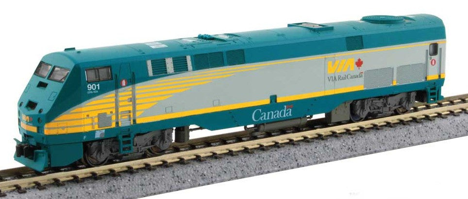 Kato N 176-6042 DCC Ready GE P42 Genesis Locomotive VIA Rail Canada #901