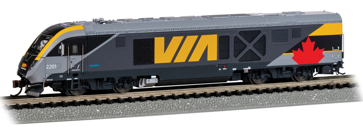 Bachmann N 69051 DCC/TCS WOWSound Equipped Siemens SCV-42 Charger Via Rail Canada VIA #2201