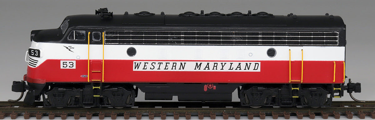 Intermountain N 69294S-04 DCC/ESU LokSound 5 Equipped EMD F7A Locomotive Western Maryland 'Circus Scheme' WM #7157