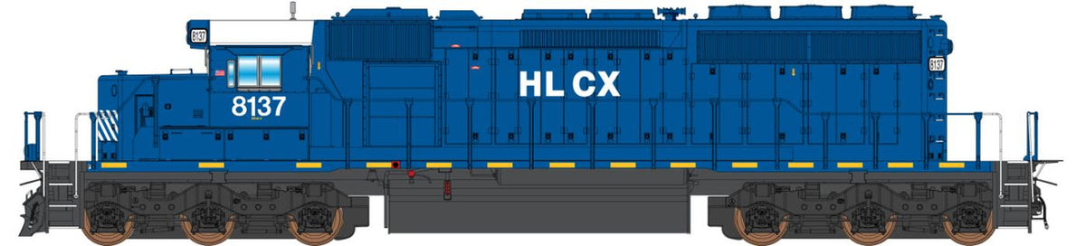 Intermountain N 69376S-01 DCC/ESU LokSound Select Equipped EMD SD40-2 Locomotive Helm Leasing Blue HLCX #8137