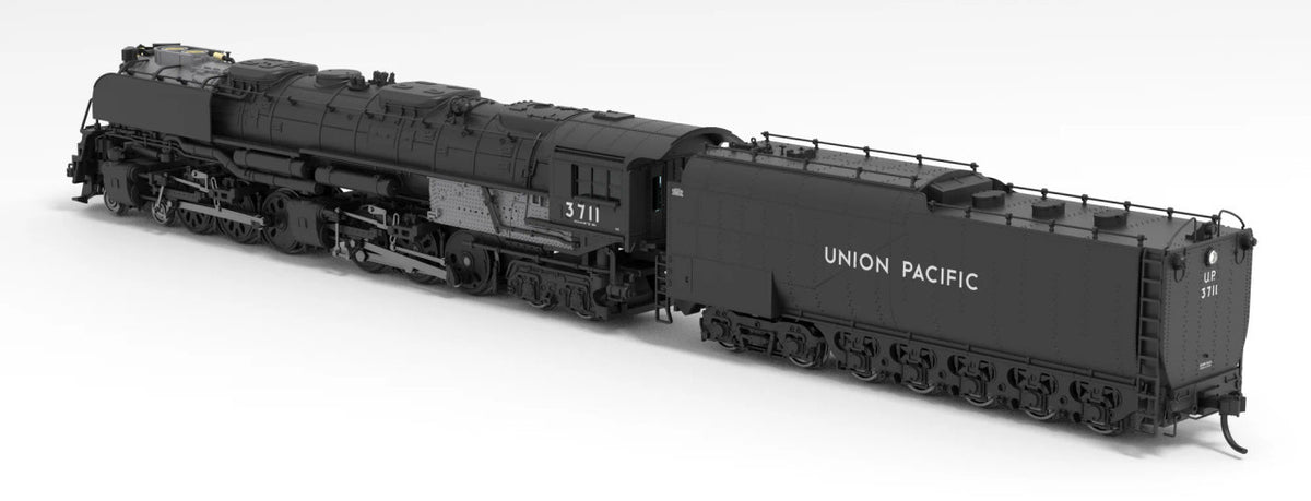 Broadway Limited Imports N 6983 UP Challenger 4-6-6-4 Paragon4 Sound/DC/DCC Smoke #3714 Oil Tender w/ Wind Wings Black & Graphite