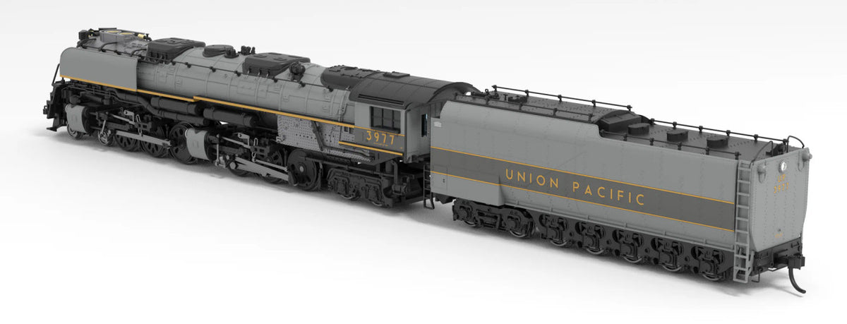 Broadway Limited Imports N 6985 UP Challenger 4-6-6-4 Paragon4 Sound/DC/DCC Smoke #3977 Museum Version Two-tone Gray Oil Tender Wind Wings