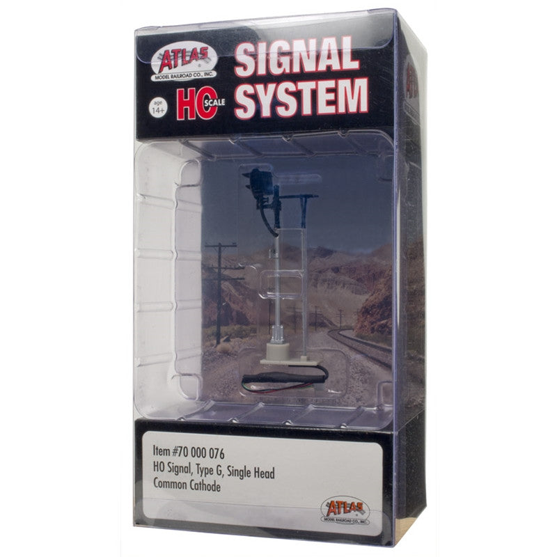 Atlas HO 70000076 Railroad Signal System - Signal - Type G Single Head