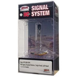 Atlas HO 70000094 Railroad Signal System - Signal - Hooded Modern Single Head Left
