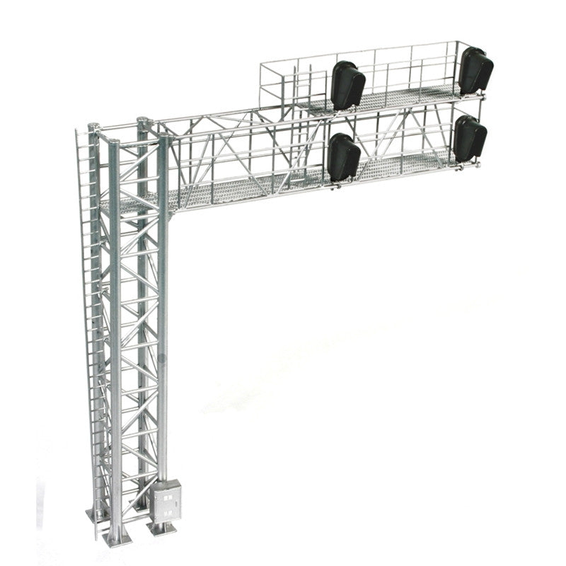 Atlas HO 70000098 Railroad Signal System - Modern Cantilever Bridge 2 Track - 4 Head Left