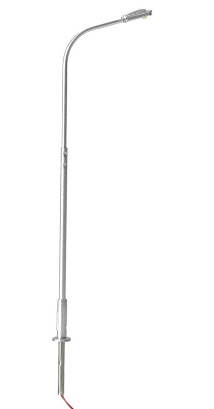 Atlas HO 70000163 Streetlight Single Arm Gray Mast Warm White LED 3-Pack