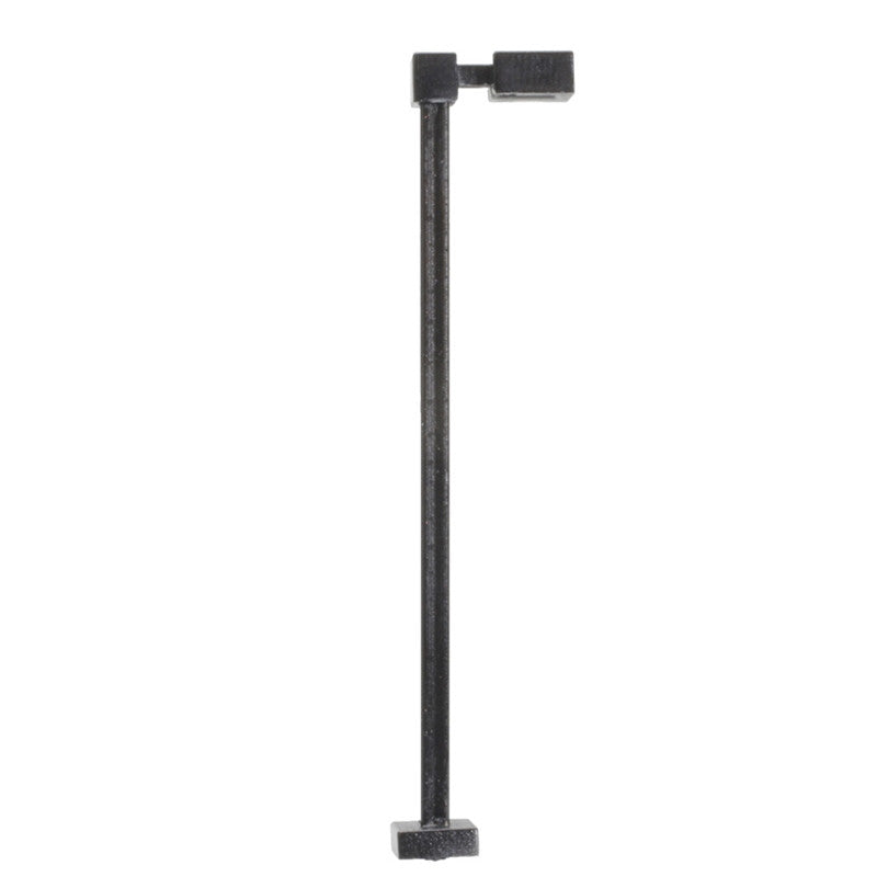 Atlas HO 70000203 Light Fixture Single-Arm Square Black Color Warm White LED 15 Scale Feet Tall 3-Pack