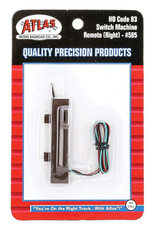 Atlas HO 585 Code 83 Snap-Switch Turnout Remote Control Switch Machine Right Hand - 1-Piece