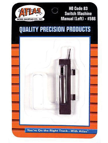Atlas HO 586 Code 83 Snap-Switch Turnout Manual Switch Machine Left Hand - 1-Piece