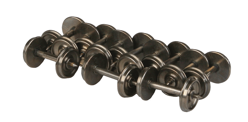 Intermountain HO 40049 38" Nickel Silver Brass Insulated Wheelsets Semi-Scale .088" Tread Width - 12 Sets