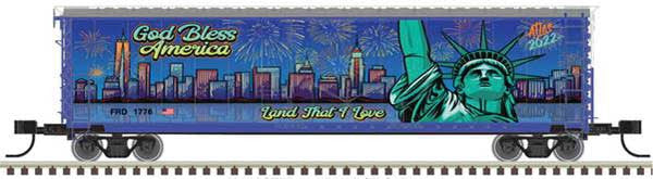 Atlas Master N 50006164 50' General American RBL Plug-Door Box Car Independence Day 2022