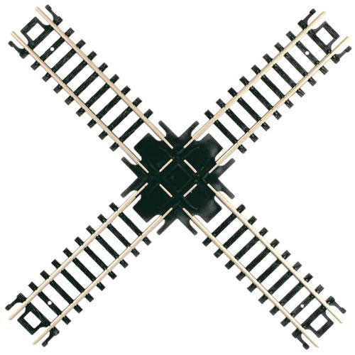 Atlas N 2569 Code 80 Track with Nickel Silver Rail & Black Ties - 90 Degree Crossing