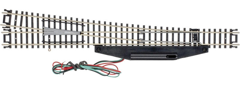 Atlas N 2719 Code 80 No. 8 Remote Turnout 'Standard Line' with Nickel Silver Rail & Black Ties - Left Hand
