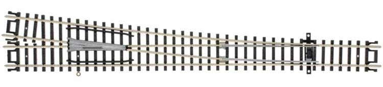 Atlas N 2756 Code 80 No. 8 Turnout 'Custom Line' with Nickel Silver Rail & Black Ties - Right Hand